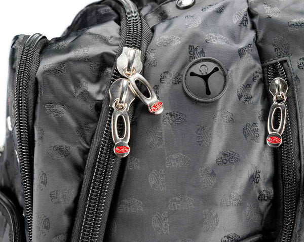 Trolley Mochila Edea Jacquard Preto