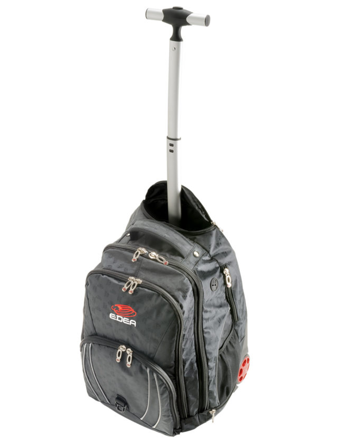 Trolley Mochila Edea Jacquard Preto